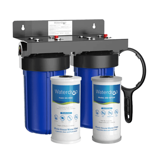 Waterdrop 2-Stage Whole House Water Filter System Reduce