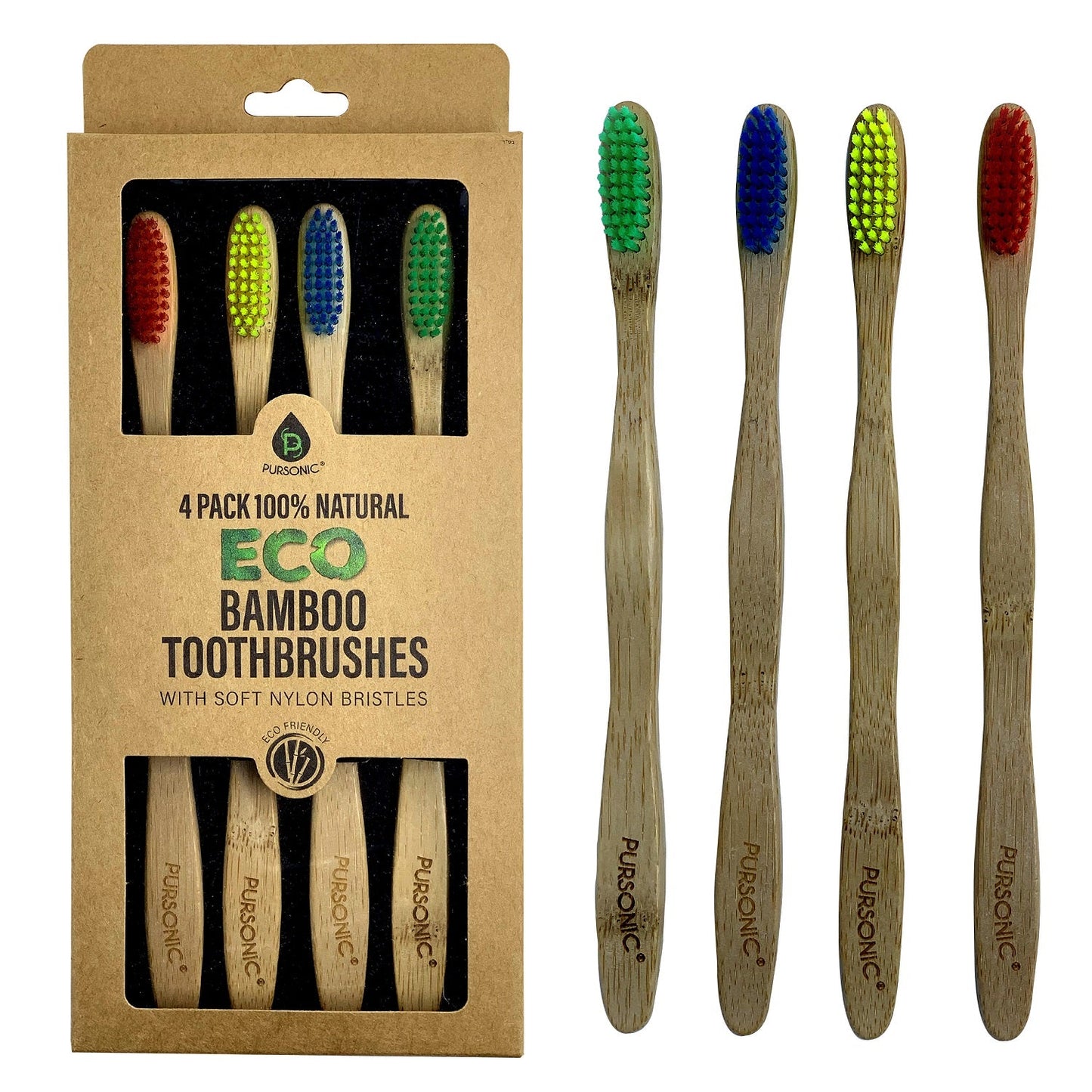 Natural Eco Bamboo Toothbrushes